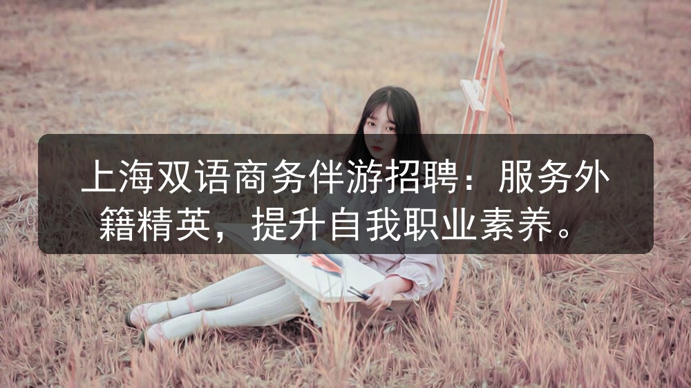 上海双语商务伴游招聘：服务外籍精英，提升自我职业素养图片